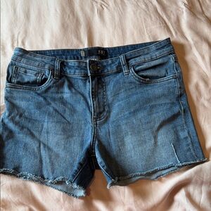 Kut from the Kloth Dark Blue Denim Cutoff Shorts